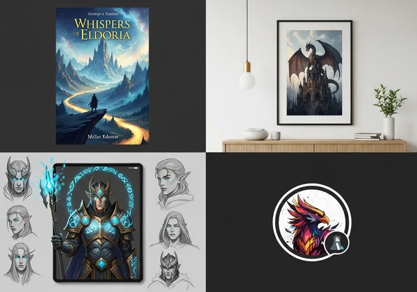 Diverse applications of AI fantasy art